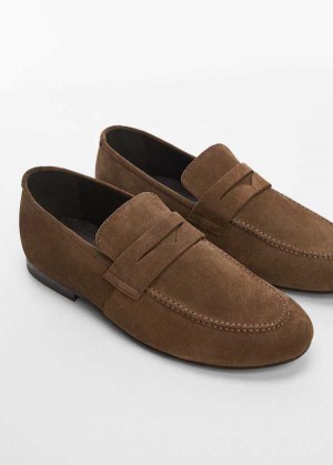 Mango Semišové Læder Moccasin | MNG-21301