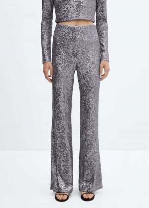 Mango Sequin Flared Trousers | MNG-24480