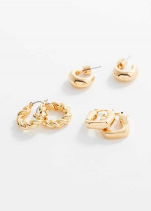 Mango Set Of Hoop Earrings | MNG-22861