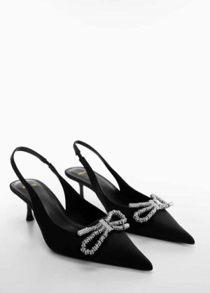 Mango Shoes With Rhinestone Bow Detail | MNG-23429