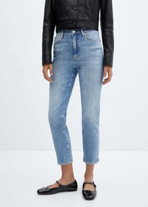 Mango Slim Cropped Jeans | MNG-23955