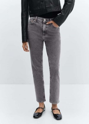 Mango Slim Cropped Jeans | MNG-23963