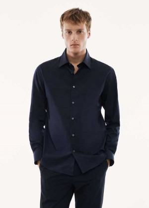 Mango Slim Fit Stretch Bavlněné Shirt | MNG-22242