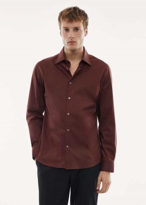 Mango Slim Fit Stretch Bavlněné Shirt | MNG-22214