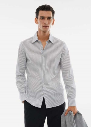 Mango Slim Fit Stretch Bavlněné Shirt | MNG-21997