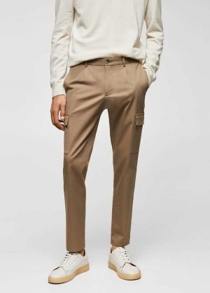 Mango Slim-fit Bavlněné Cargo Pants | MNG-22313