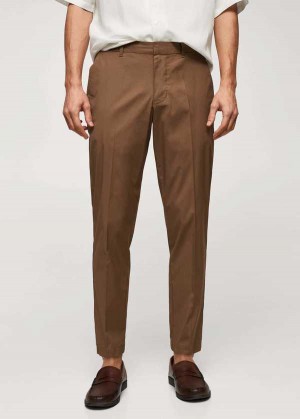 Mango Slim-fit Bavlněné Pants | MNG-22347