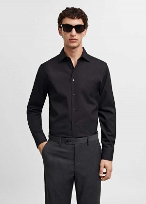 Mango Slim-fit Bavlněné Poplin Suit Shirt | MNG-22262