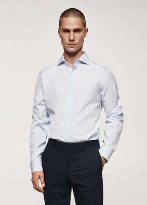 Mango Slim-fit Bavlněné Poplin Suit Shirt | MNG-22151