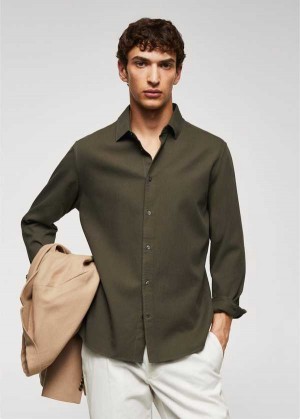 Mango Slim-fit Bavlněné Structured Shirt | MNG-22005