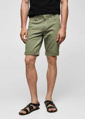 Mango Slim-fit Denim Bermuda Shorts | MNG-22457