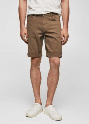 Mango Slim-fit Denim Bermuda Shorts | MNG-22411