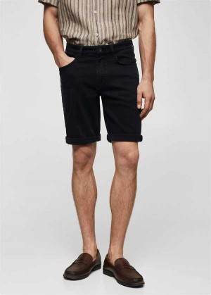 Mango Slim-fit Denim Bermuda Shorts | MNG-21907