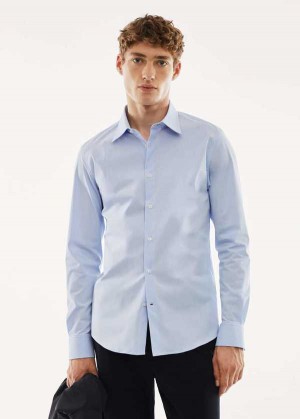 Mango Slim-fit Fine-striped Shirt | MNG-22022