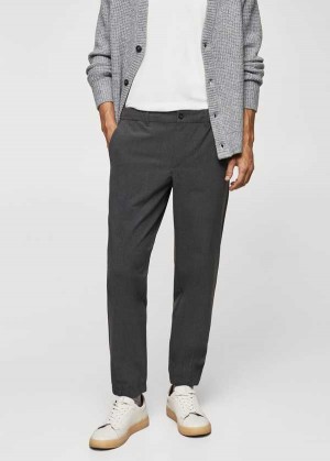 Mango Slim-fit Jogger Trousers With Drawstring | MNG-22511