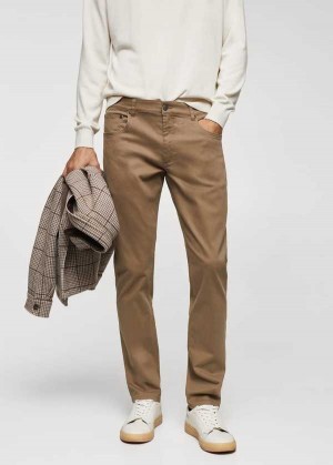 Mango Slim-fit Stretch Bavlněné Pants | MNG-22330