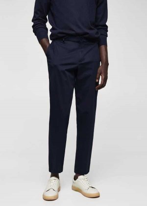 Mango Slim-fit Stretch Bavlněné Pants | MNG-22315