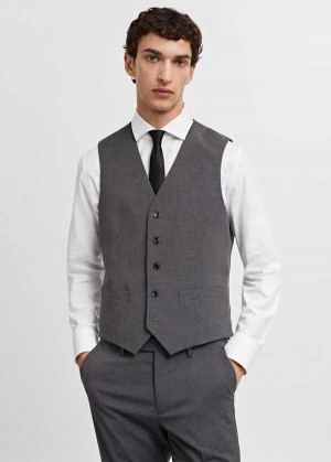 Mango Slim-fit Suit Vest | MNG-21464