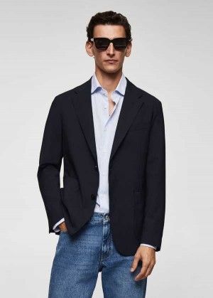 Mango Slim-fit Virgin Vlna Blazer | MNG-21362