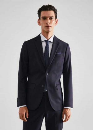 Mango Slim-fit Vlna Suit Blazer | MNG-21397