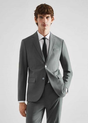 Mango Slim-fit Vlna Suit Blazer | MNG-21422