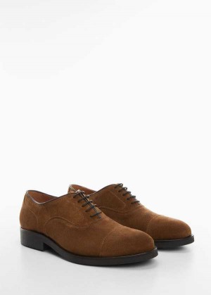 Mango Split Læder Suit Shoes | MNG-21261