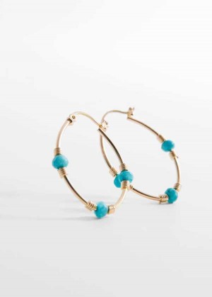 Mango Stone Hoop Earrings | MNG-22812