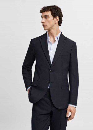 Mango Stretch Fabric Slim-fit Suit Blazer | MNG-21461