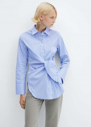 Mango Stripped Knot Shirt | MNG-25296