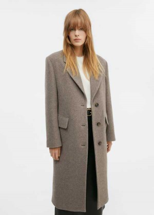 Mango Structured Vlna Coat | MNG-26447