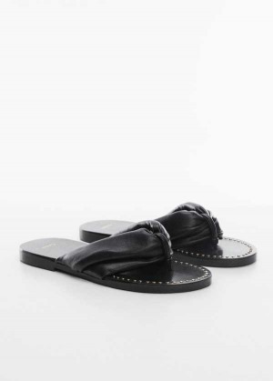 Mango Studded Læder Sandals | MNG-23470