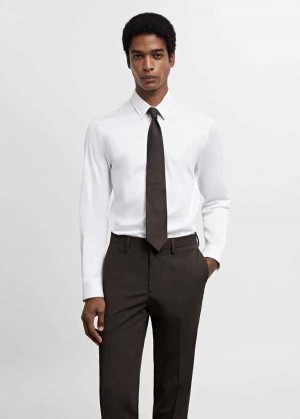 Mango Super Slim-fit Poplin Suit Shirt | MNG-22264