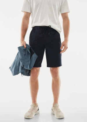 Mango Technical Fabric Bermuda Shorts With Drawstring | MNG-22452