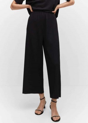 Mango Textured Culotte Pants | MNG-24463