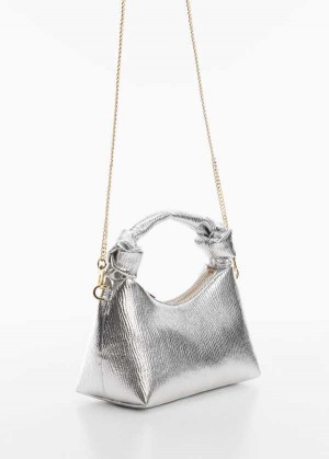 Mango Textured Knot Handle Bag | MNG-23264