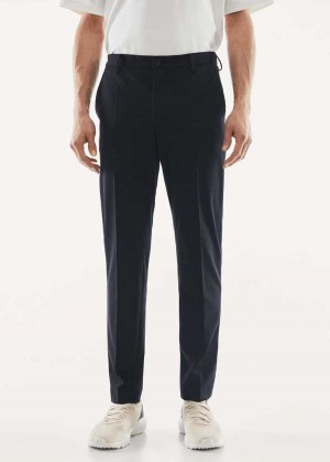 Mango Textured Slim Fit Suit Pants | MNG-22472