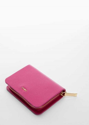 Mango Textured Wallet With Embossed Logo | MNG-23051