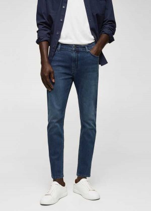 Mango Tom Tapered Cropped Jeans | MNG-21865