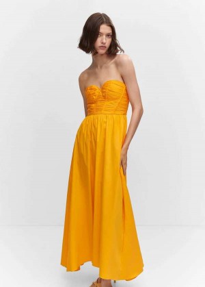 Mango Turtleneck Žebrovaný Midi-dress | MNG-25807