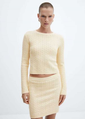 Mango Turtleneck Žebrovaný Svetrové | MNG-25589