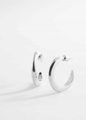 Mango Twisted Hoop Earrings | MNG-22912