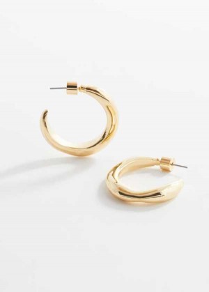 Mango Twisted Hoop Earrings | MNG-22916