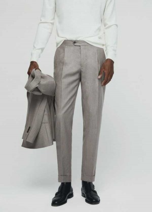 Mango Virgin Vlna Suit Pants | MNG-22468