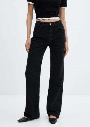 Mango Wideleg Mid-rise Jeans | MNG-23774