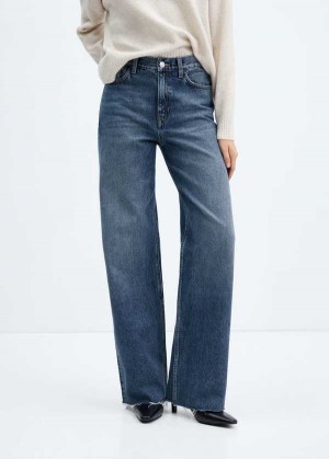 Mango Wideleg Mid-rise Jeans | MNG-23918