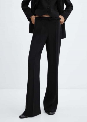 Mango Wideleg Pants With Belt | MNG-24529