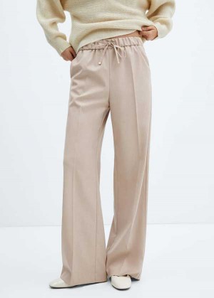 Mango Wideleg Pants With Elastic Pasem | MNG-24519