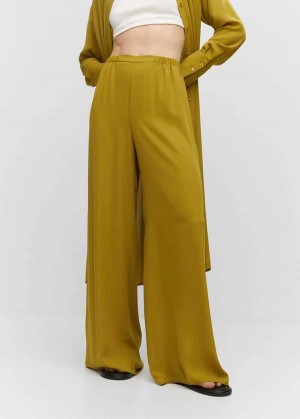 Mango Wideleg Pants With Elastic Pasem | MNG-24447