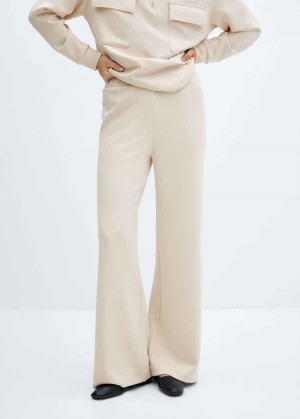 Mango Wideleg Pants With Elastic Pasem | MNG-24290