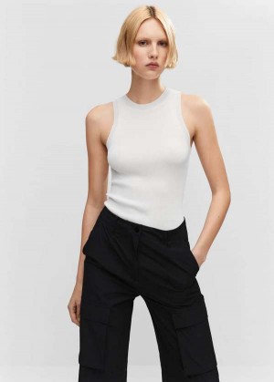 Mango Žebrovaný Knit Top | MNG-24684